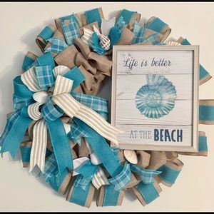 Life is better at the beach wreath